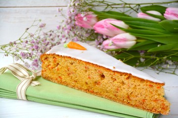 Osterkarte - Karottenkuchen