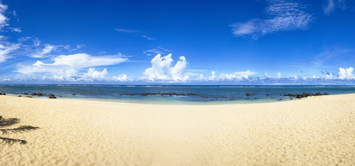 Fototapeta na wymiar Plage de sable blanc à l'île Maurice