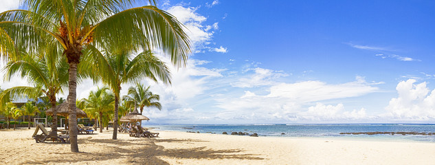 Plage à l'île Maurice