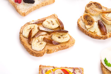 healthy fruit sandwiches