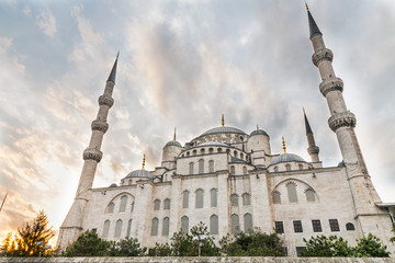 Fototapeta na wymiar Blue mosque, rear view, Istanbul, Turkey