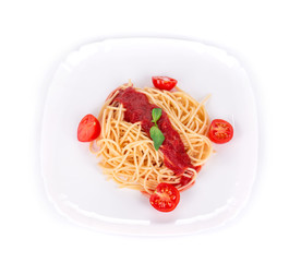 Pasta with tomato sauce