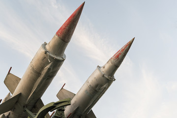 two rocket missile