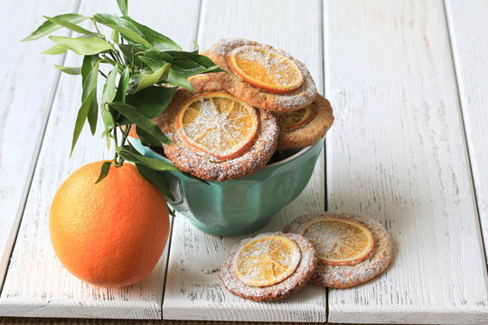 Печенье с миндальной мукой и апельсиновой цедрой