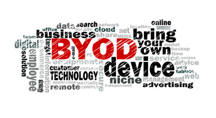 Obraz premium bring your own device word cloud