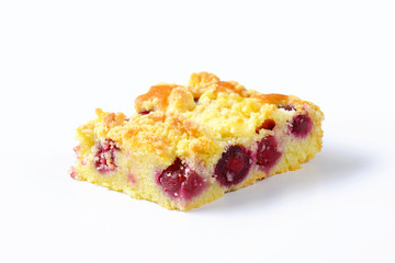 Cherry crumb cake