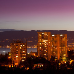 Obraz premium Old panel apartments