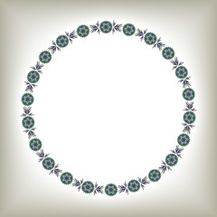 Ornamental circle frame