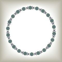 Ornamental circle frame