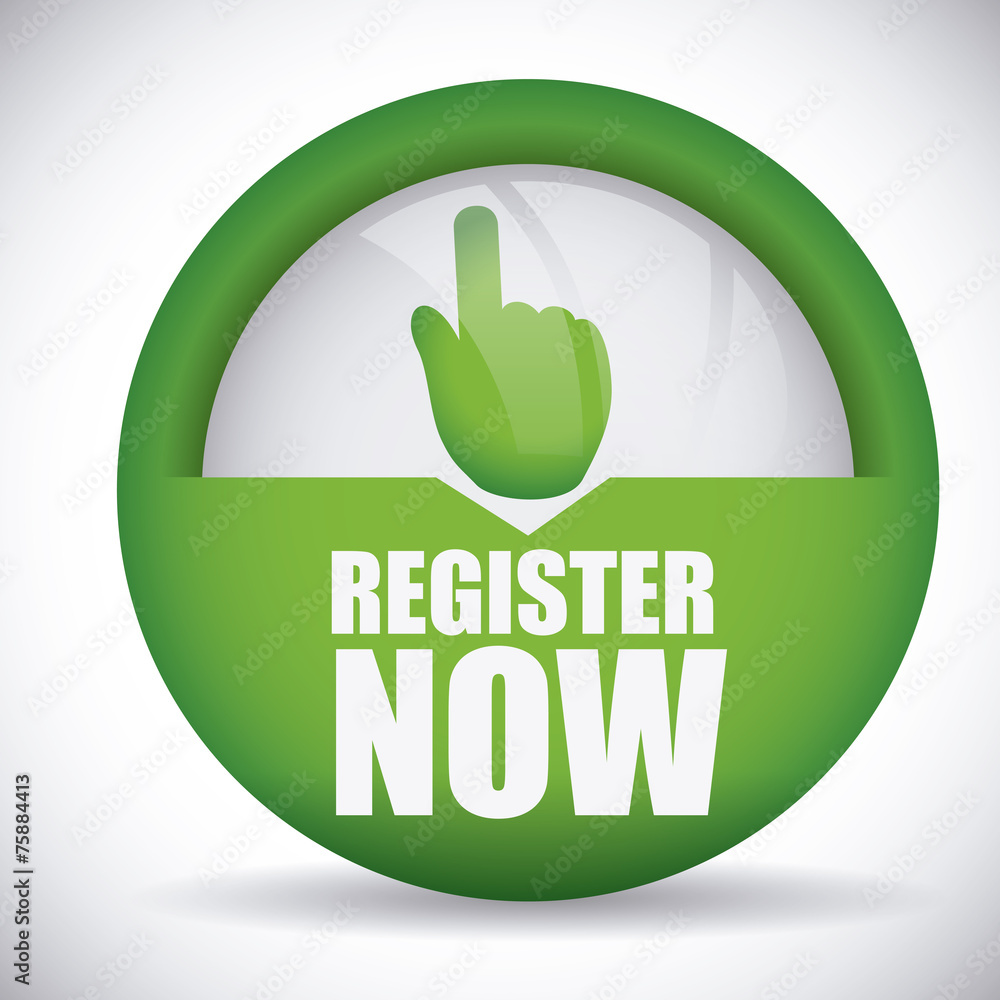 Poster register button design