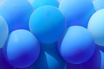 Blue balloons for background