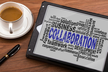 collaboration word cloud