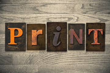 Print Concept Wooden Letterpress Type