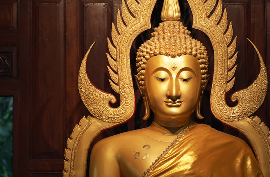 Beautiful Buddha in Uthai Thani, Thailand.