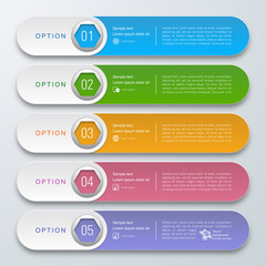 Infographics Web Banner & Label Design