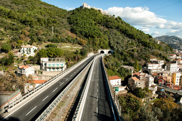 Two-lane motorway bridge