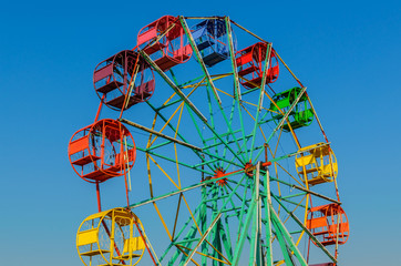 Thailand Ferris wheel old style.