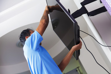 Installing mount TV