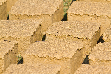Graphic mud bricks