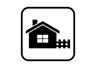 House vector icon on white background