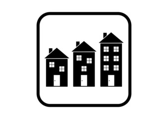 House vector icon on white background