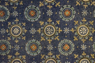 Galla Placidia mausoleum mosaics details, Ravenna