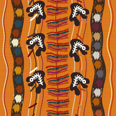 Abstract seamless ethnic pattern. Vector illustration.