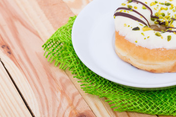donut with pistachios