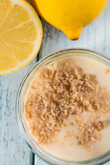 fresh zingy lemon cheesecake