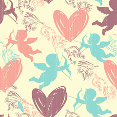 Happy Valentine's Day. Seamless pattern