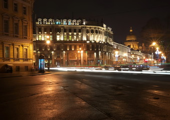 Fototapeta na wymiar Night Saint-Petersburg.