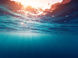 Selbstklebende Fototapete Wasser Blaues Meer