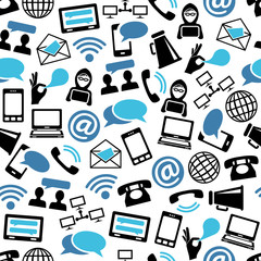 communication seamless pattern