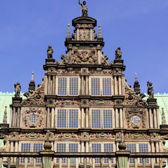 Fototapeta na wymiar Historisches Altes Rathaus in BREMEN