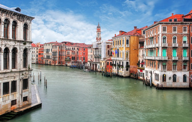 Venice Grand Canal and gondola