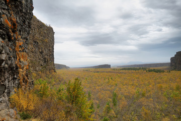 Eyjan rock in Asbyrgi