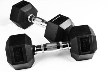 Two 7.5kg dumb-bells