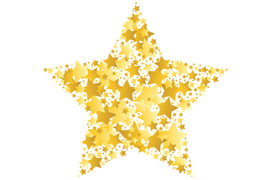 gold star vector illustration