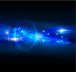 Technology abstract  futuristic digital background, Vector