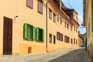 Old Town in the historical center of Sibiu, Romania