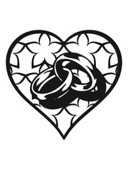 Marriage happy love rings