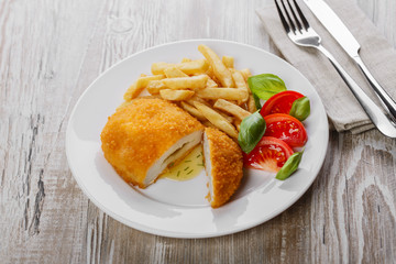 Chicken cutlets with butter on Kiev