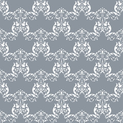 Vector seamless with damask pattern