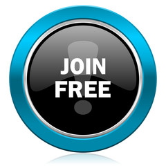 join free glossy icon