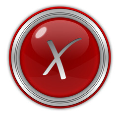 Obraz premium check circular icon on white background