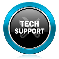 technical support glossy icon