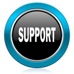 support glossy icon