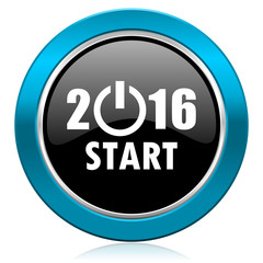 new year 2016 glossy icon new years symbol