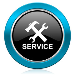 service glossy icon