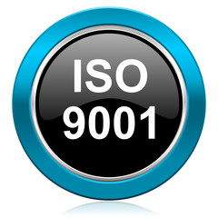 iso 9001 glossy icon